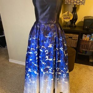 Pretty High Low Strapless Gown